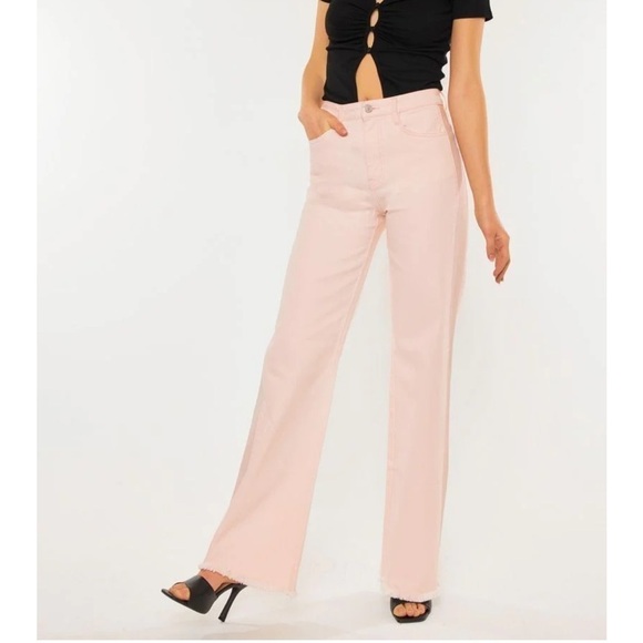 KanCan Ultra High Rise 90's Pink Flare (KC7444PK) SIZE 5/26 - Picture 7 of 8